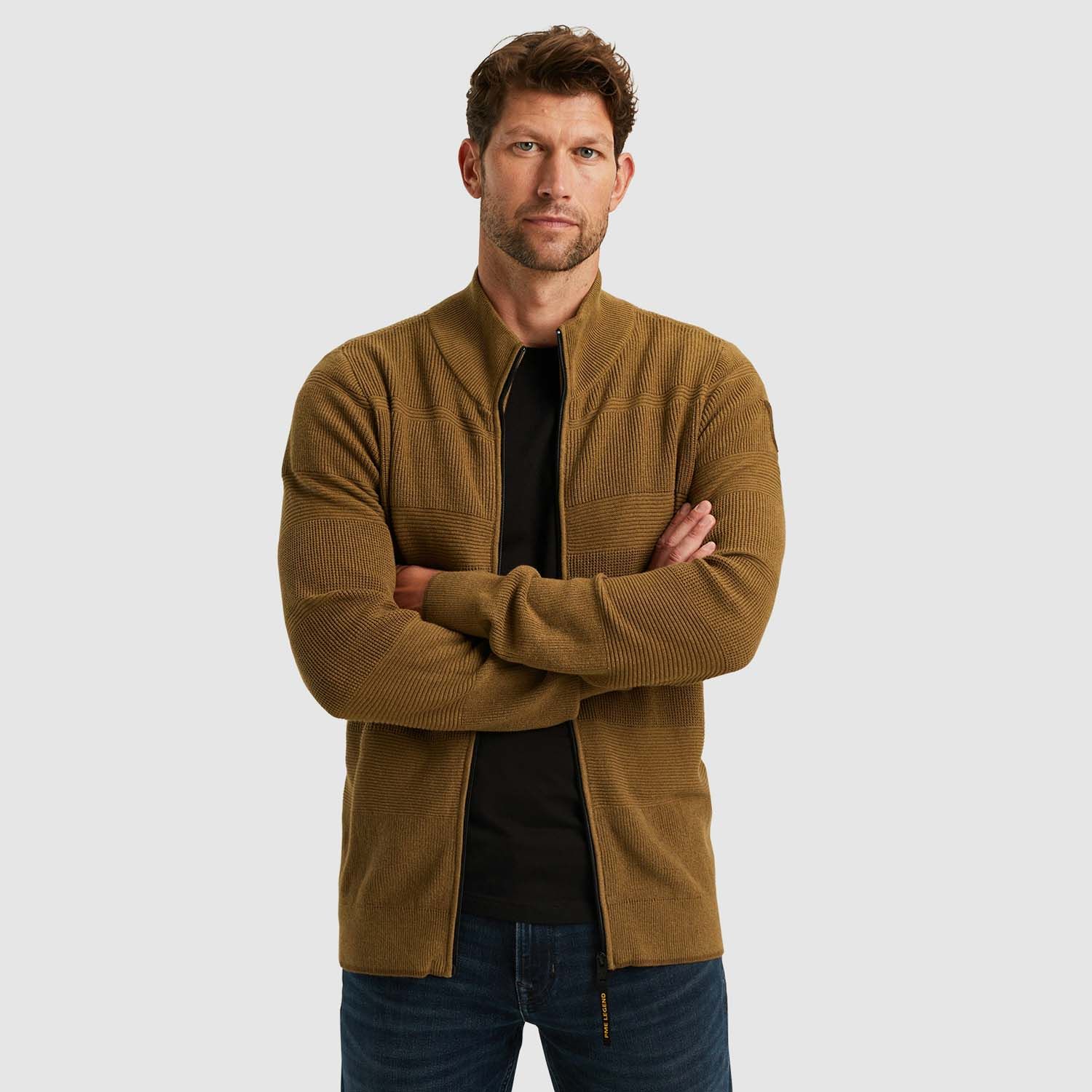 PME Legend Zip Jacket Cotton Structure Knit