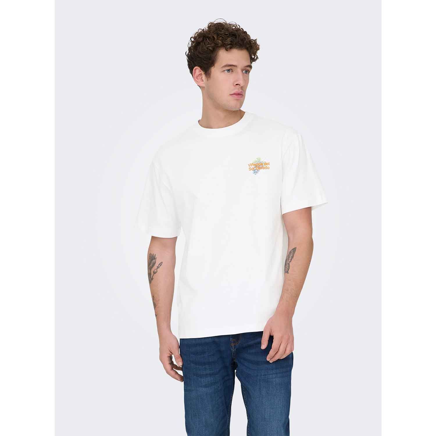 ONLY & Sons Fred Life Print T-Shirt
