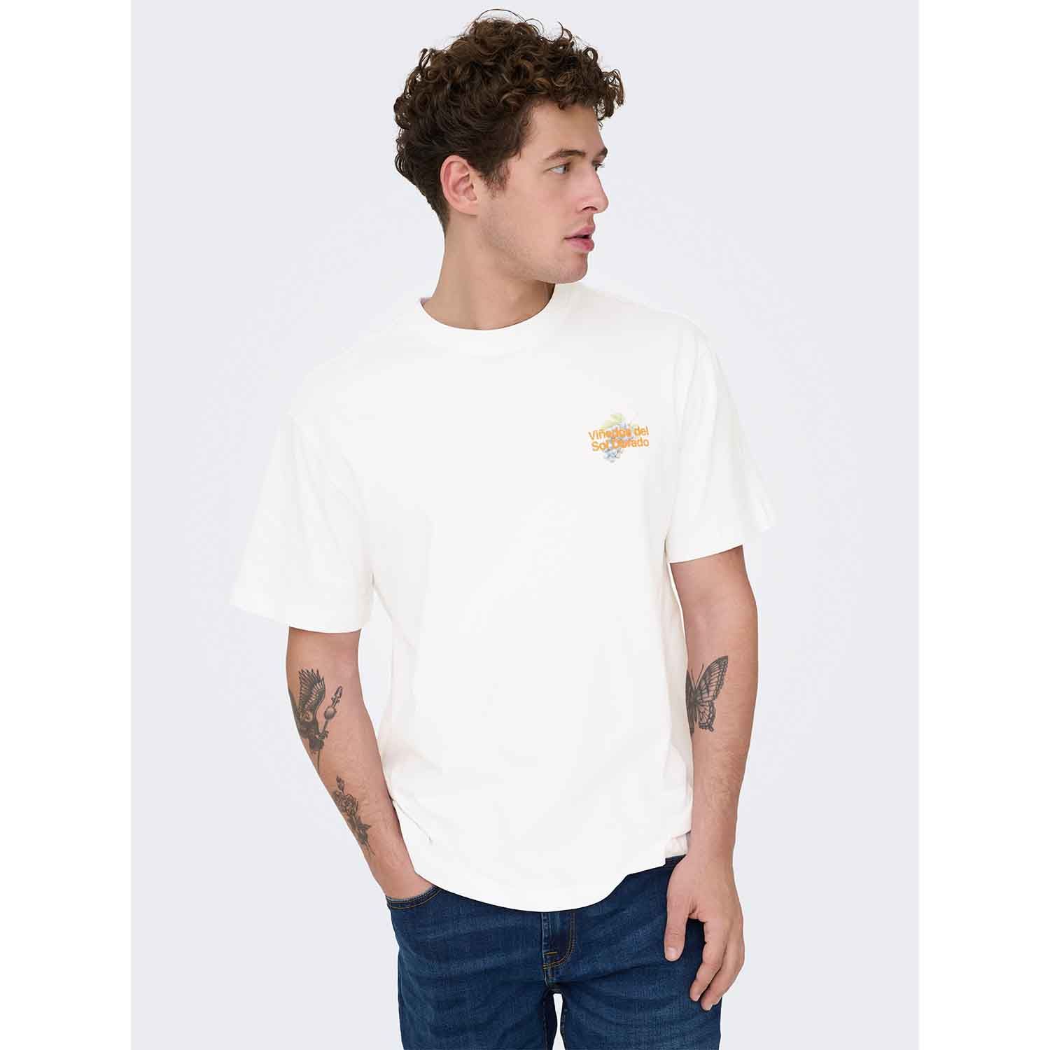 ONLY & Sons Fred Life Print T-Shirt