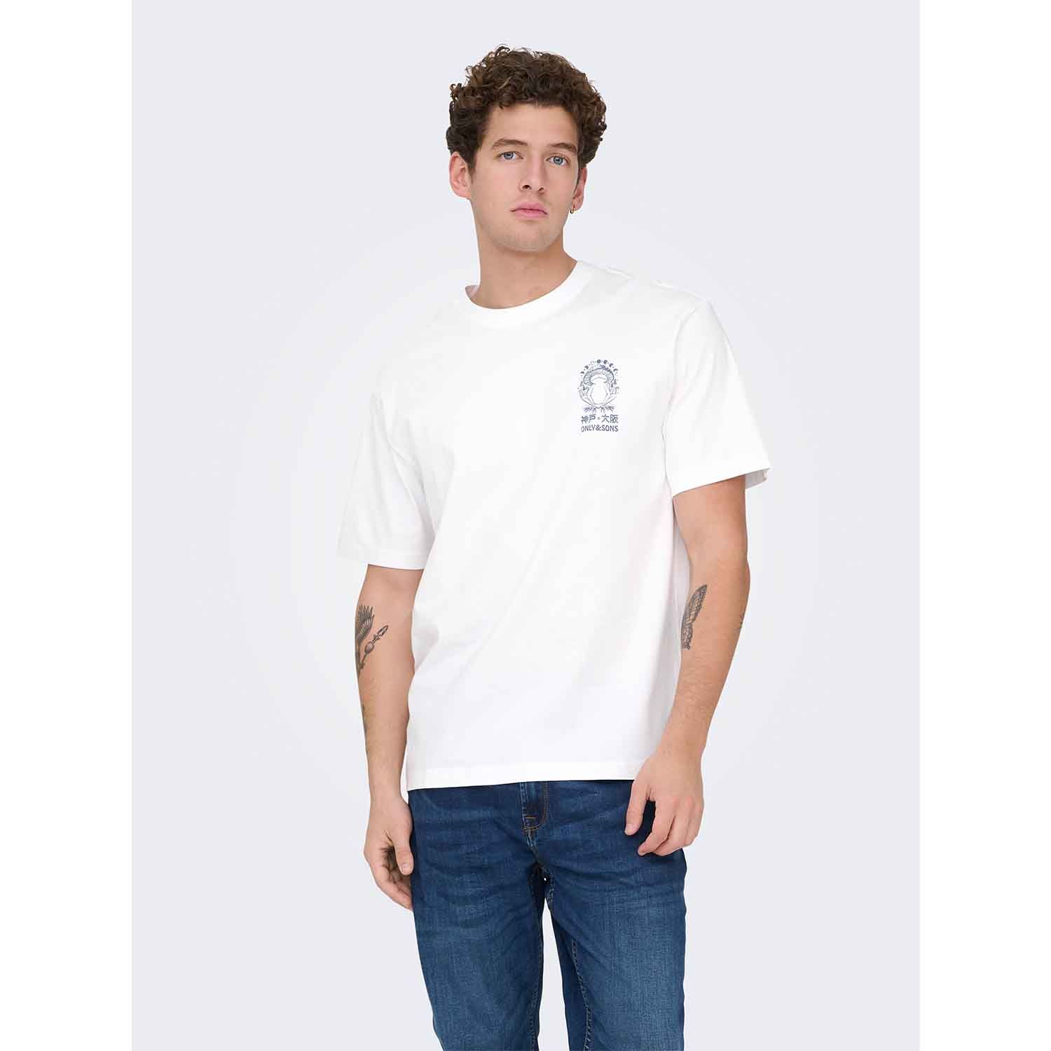 ONLY & Sons Fred Life Print T-Shirt