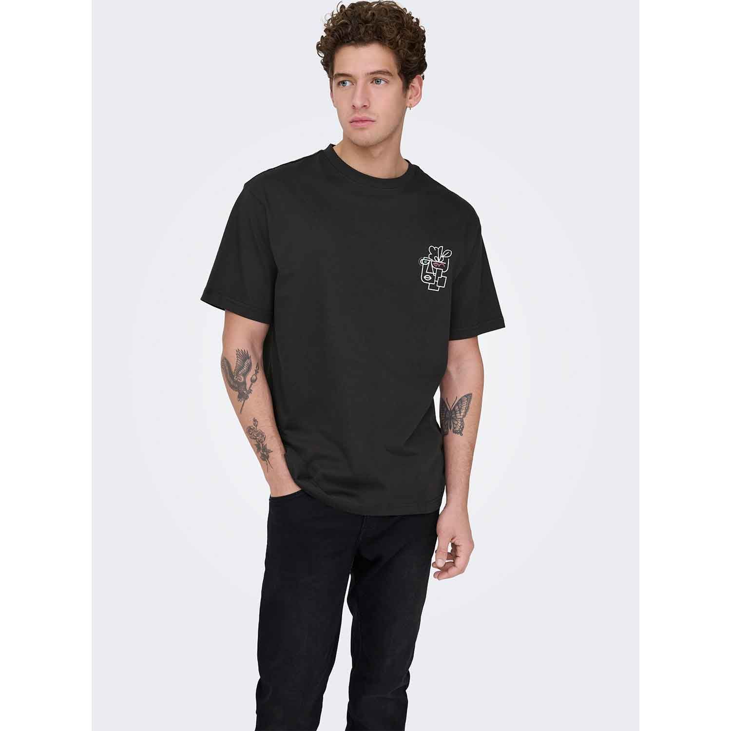 ONLY & Sons Fred Life Print T-Shirt