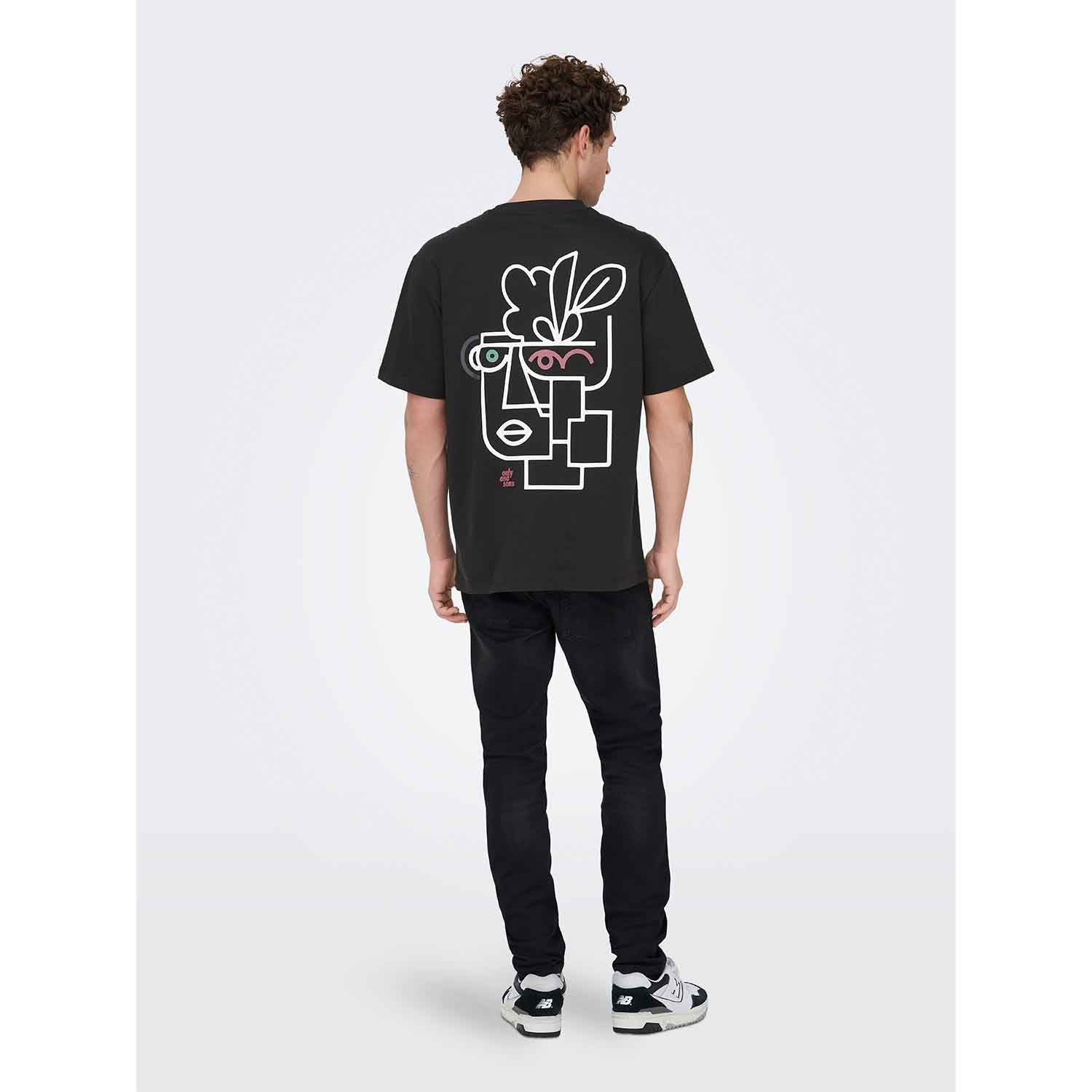 ONLY & Sons Fred Life Print T-Shirt