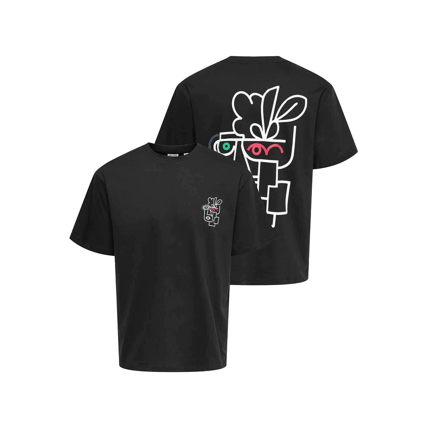 ONLY & Sons Fred Life Print T-Shirt