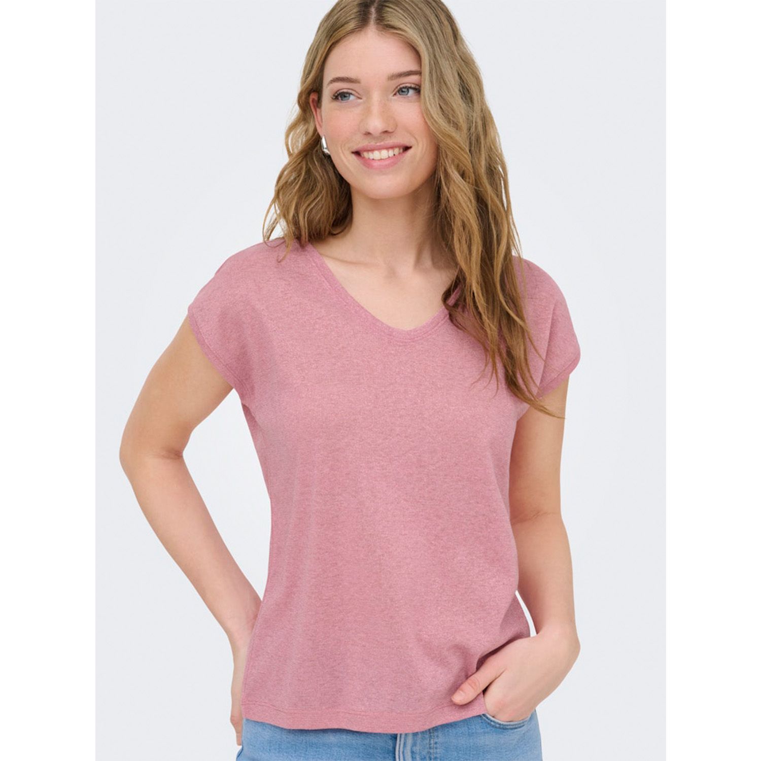 ONLY Silvery Lurex Top