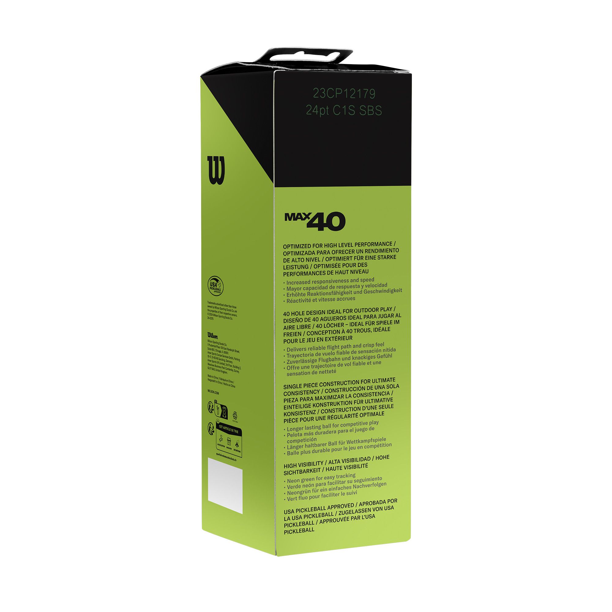 Wilson Max 40 Outdoor Ball 3-pack