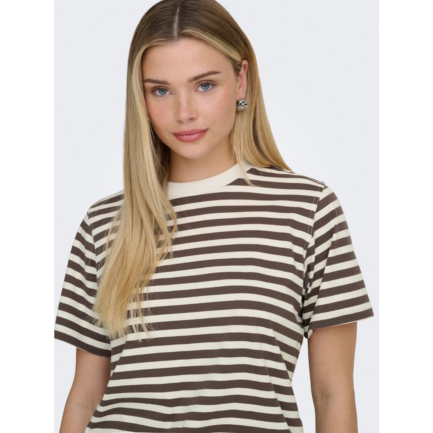 ONLY Livina Short Sleeve Stripe T-Shirt