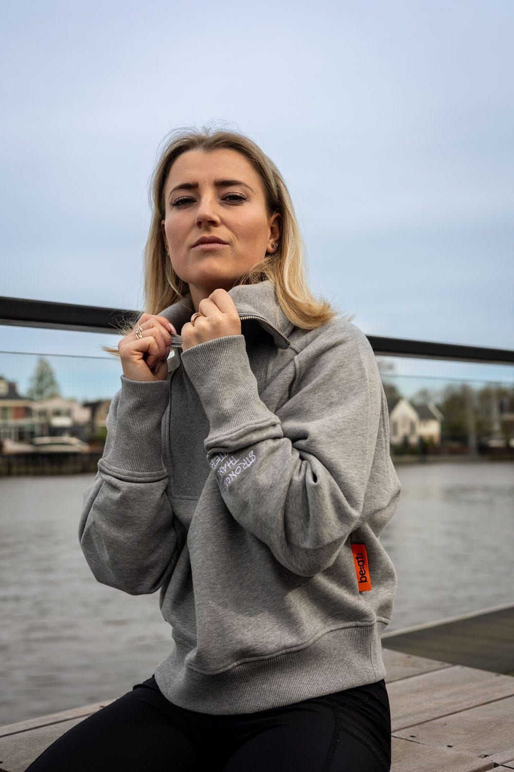 be:at: Fenny Half Zip Sweater