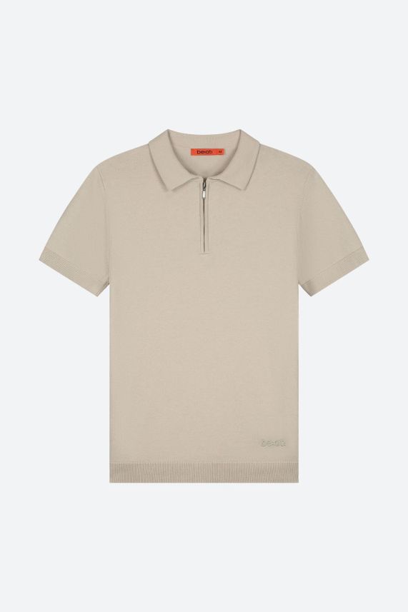Gwan Knit Half Zip Polo