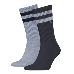 Calvin Klein Stripes Casual Men's Crew Socks 2 pack