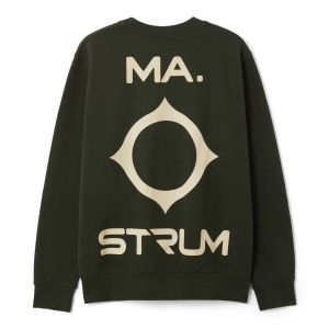 MA.STRUM Oversized Back Logo Print Sweat