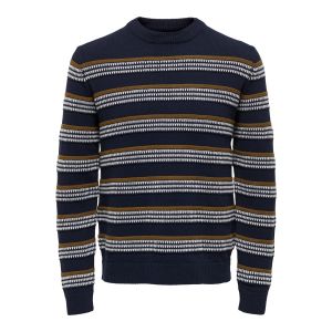ONLY & Sons Port 7 Stripe Crew Knit