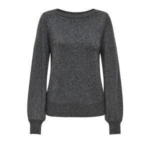 Jacqueline De Yong Rue Glitter Long Sleeve Boat Pullover
