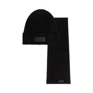Malelions Ribbed Beanie Scarf Set