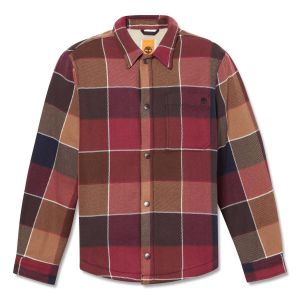 Timberland Sherpa Lined Plaid Overshirt