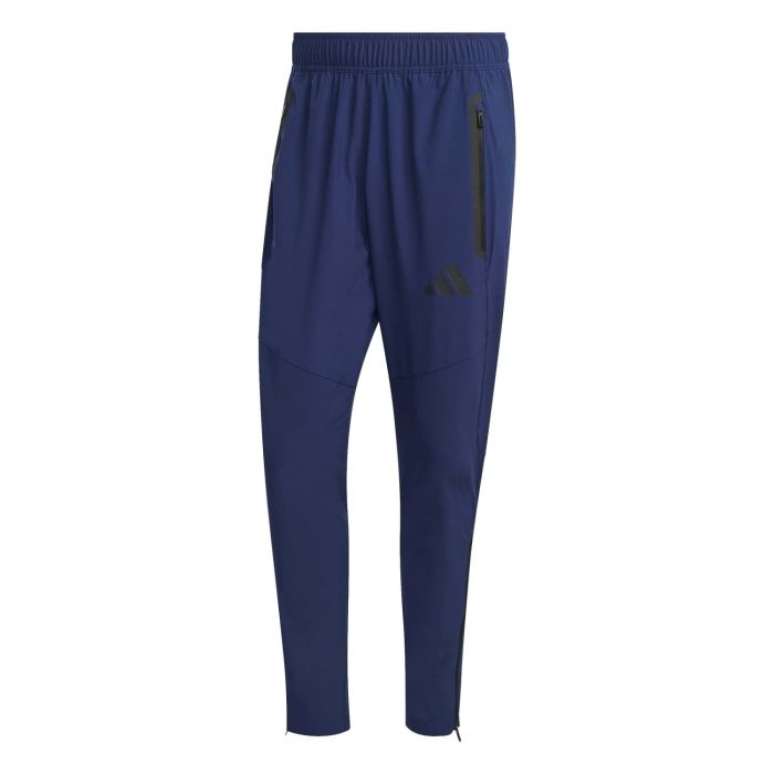 ZOXOZ Joggingbroek voor Heren Lichtgewicht Trainingsbroek met Ritszakken Elastische Taille Joggingbroek Rechte Pijpen Casual Fitness Broek Blauw L
